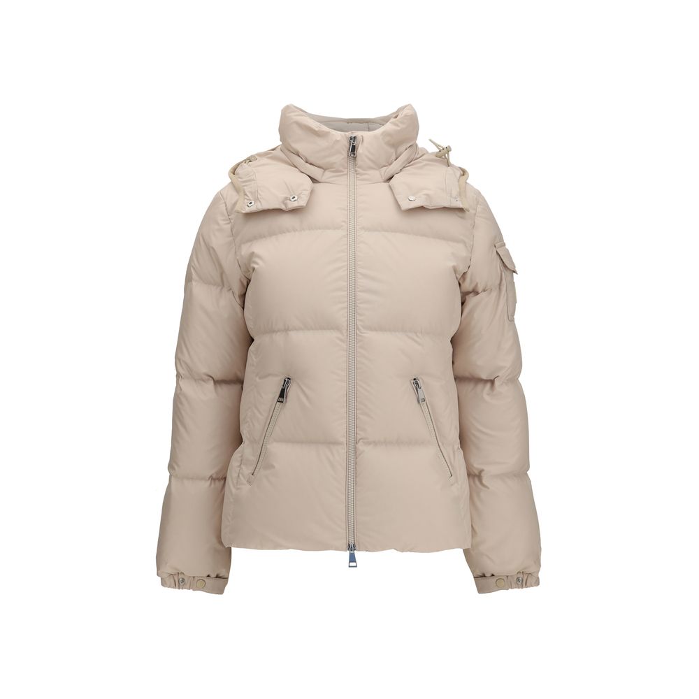 Beige Goose Down Shell Jacket