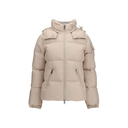 Beige Goose Down Shell Jacket