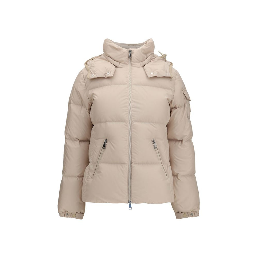 Beige Goose Down Shell Jacket
