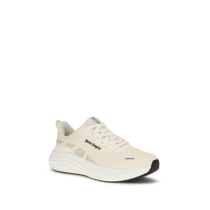 Beige Fabric Low Top Sneakers