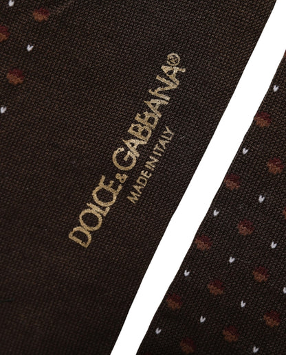 Burgundy Polka Dot Over The Calf Accessory Socks