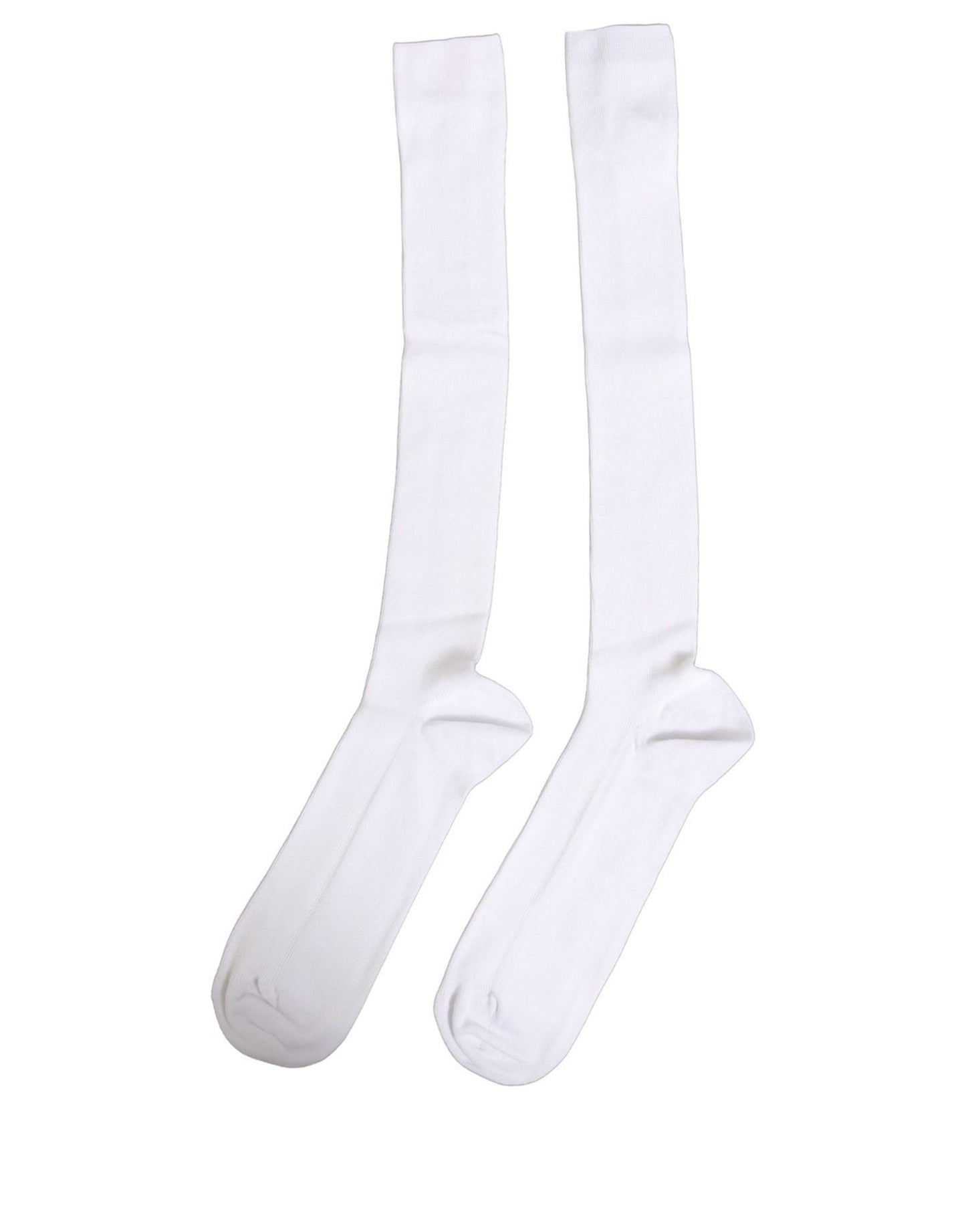 Men White Viscose Over The Calf Accessory Socks