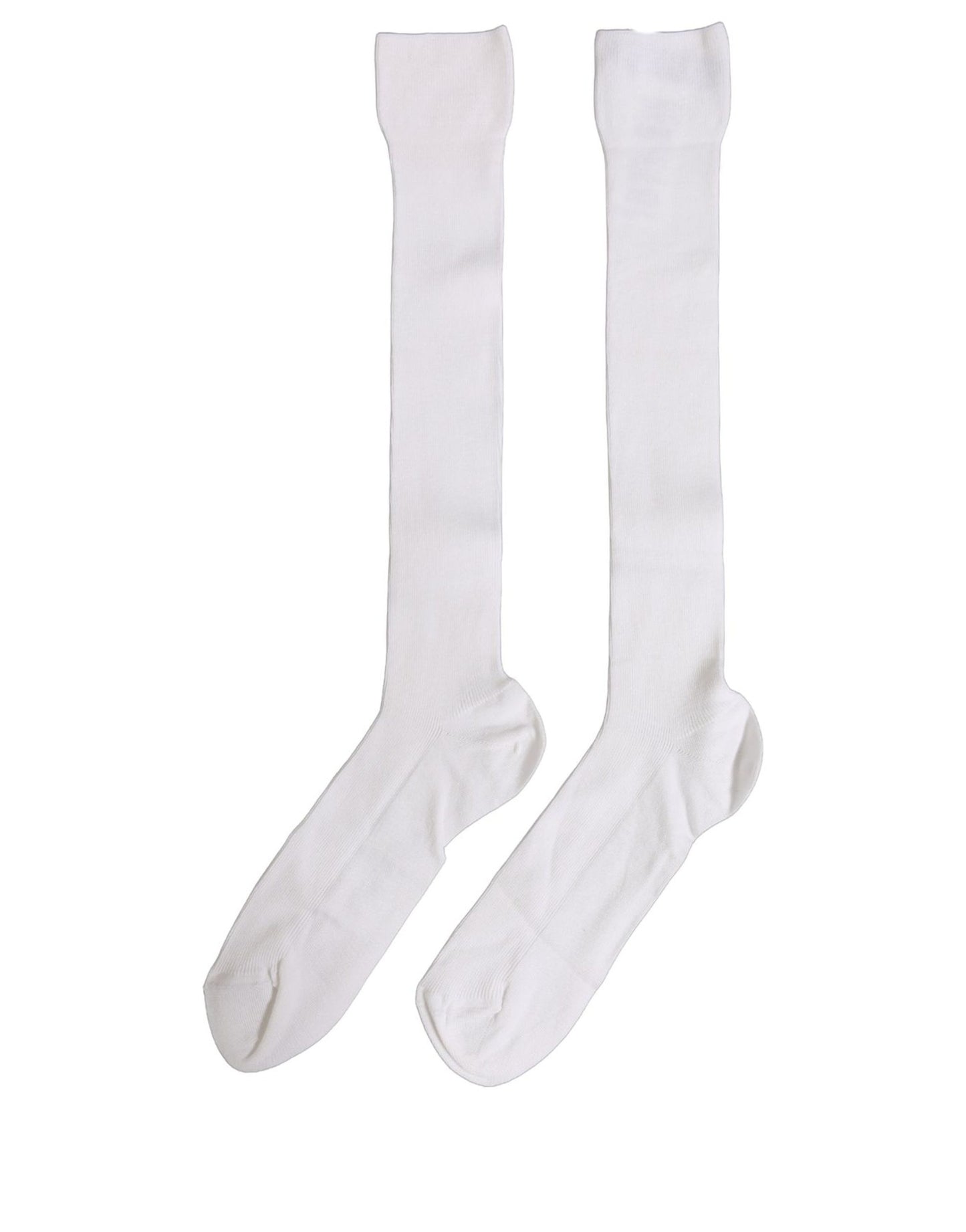 Men White Viscose Over The Calf Accessory Socks
