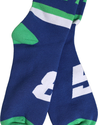 Men Multicolor Cotton Knee High Accessory Socks