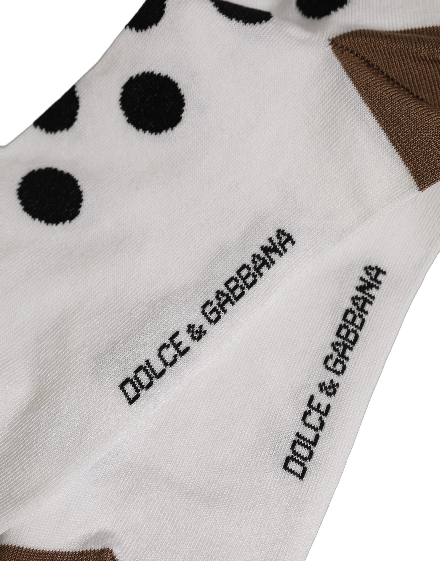 White Polka Dot Over The Calf Accessory Socks