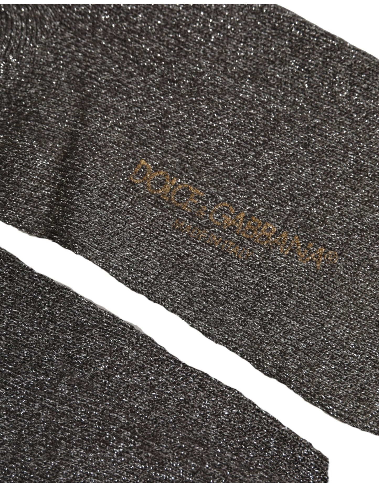 Dark Gray Viscose Logo Mid Calf Accessory Socks