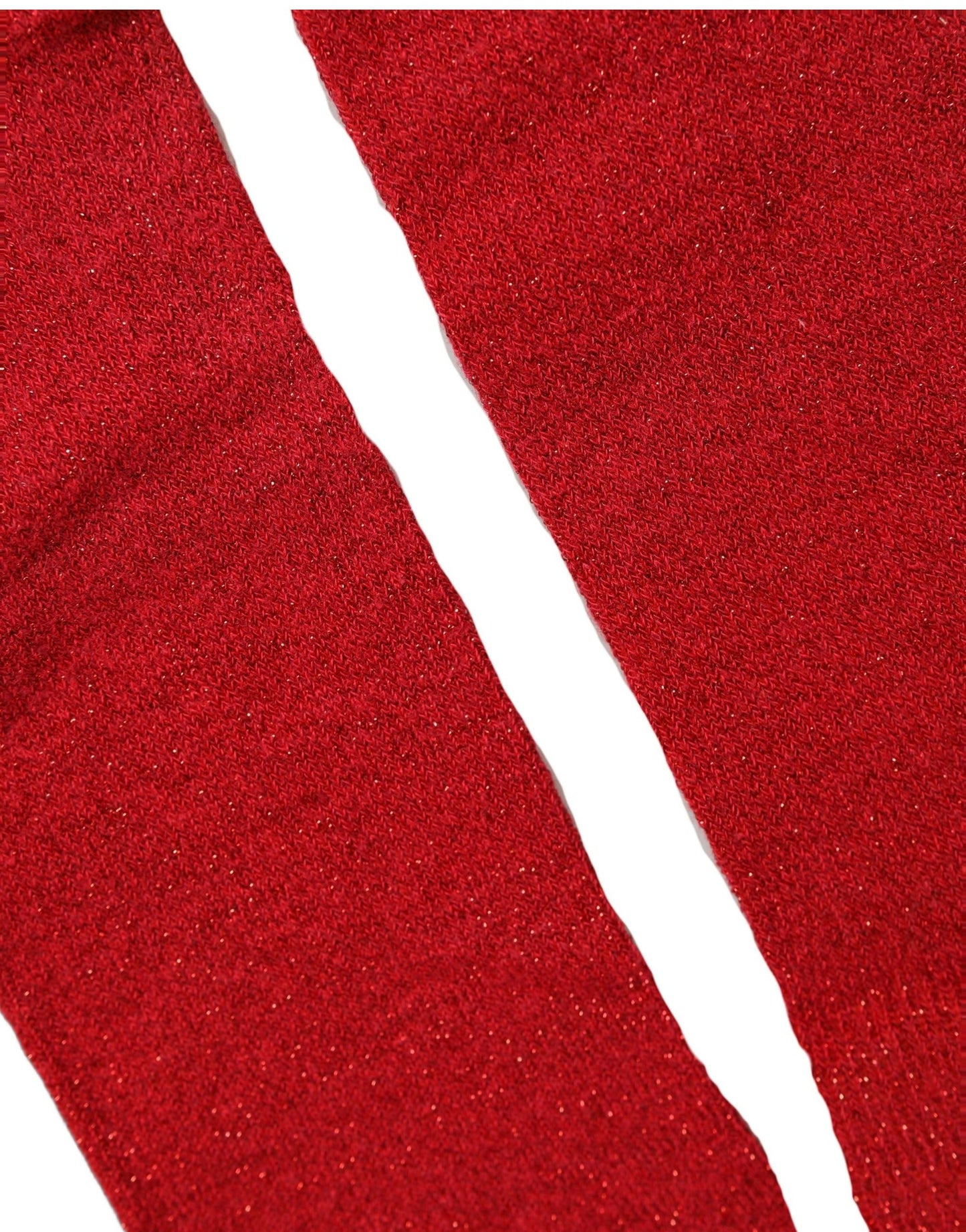 Red Viscose DG Logo Mid Calf Accessory Socks