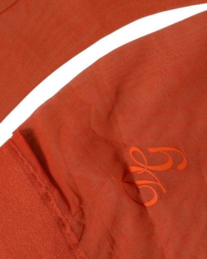 Orange Knee High Sheer Nylon Accessory Socks
