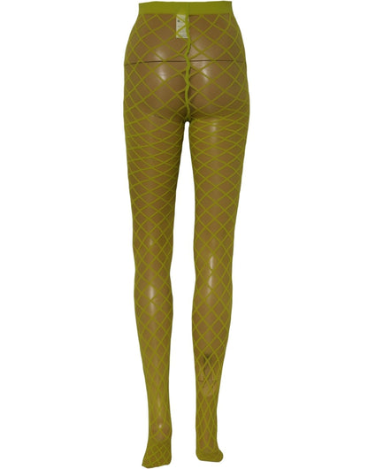 Green Nylon Fishnet Pantyhose Stockings Socks