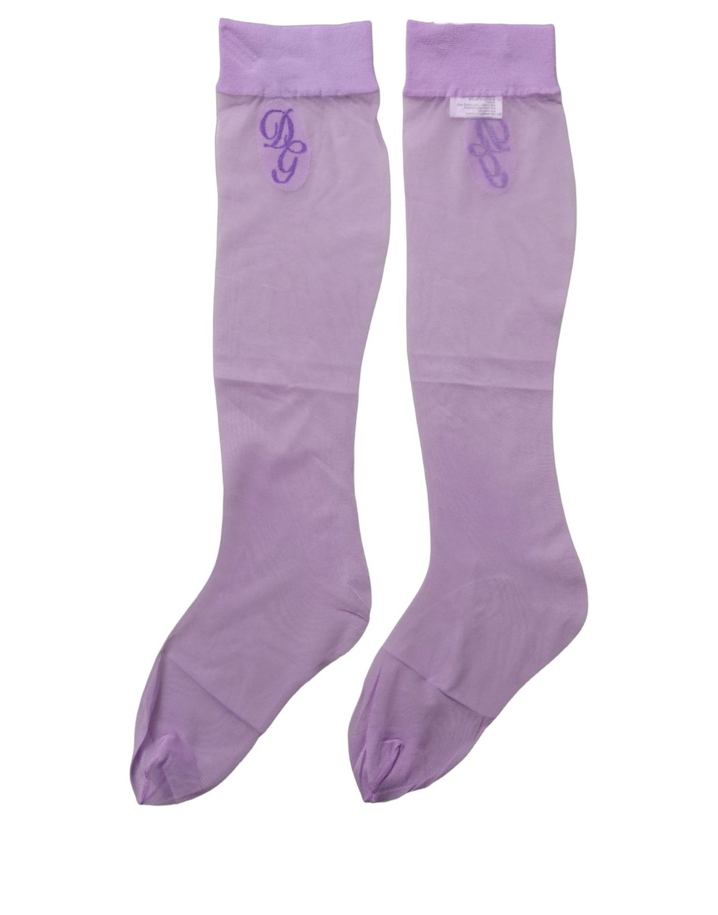 Purple Knee High Sheer Nylon Accessory Socks