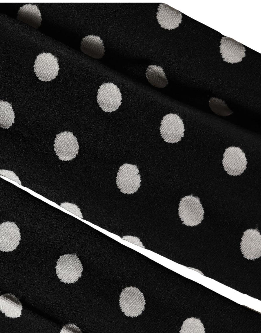 Black Polka Dot Fishnet Pantyhose Stockings Socks
