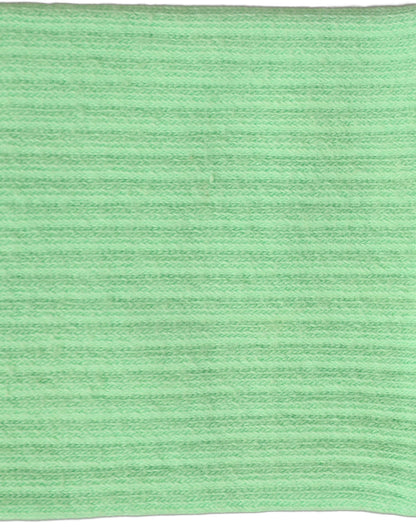 Green Cotton Ribbed Mid Calf Women Accessory Socks