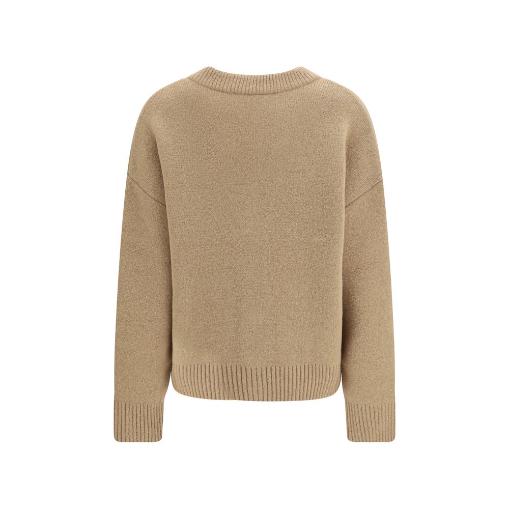 Beige Alpaca Vicugna Pacos Cardigan