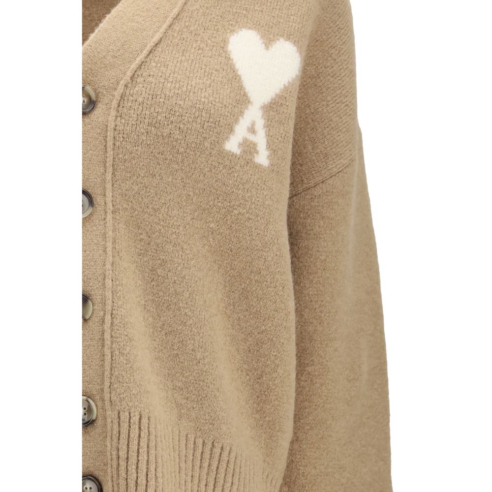 Beige Alpaca Vicugna Pacos Cardigan