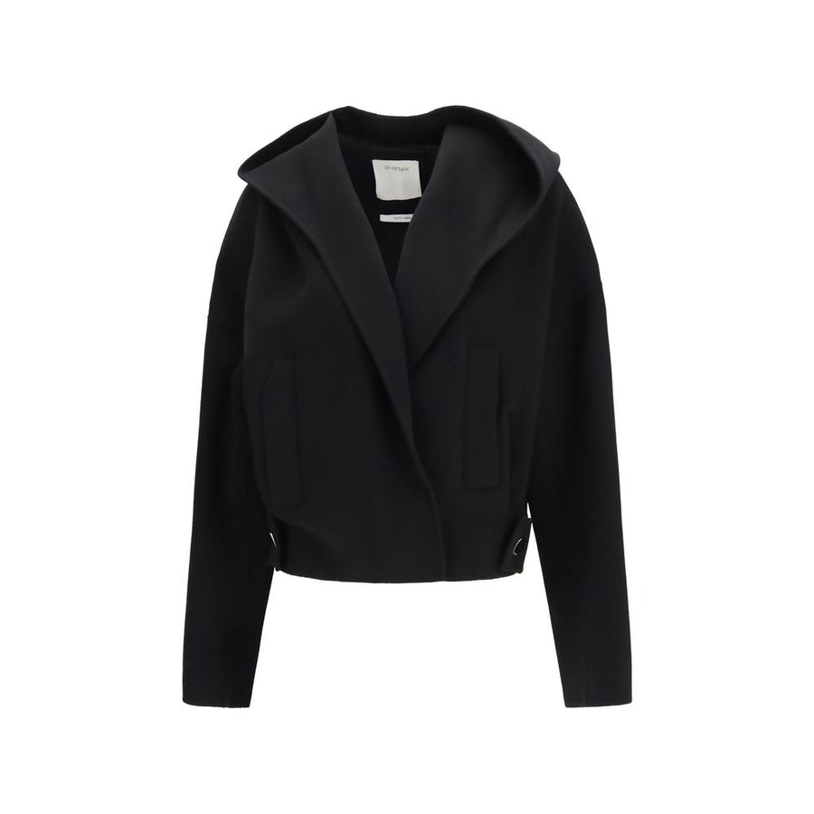 Black Wool Oves Aries Full-Length Jacket