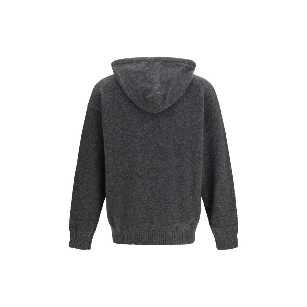 Gray Cashmere Hoodie