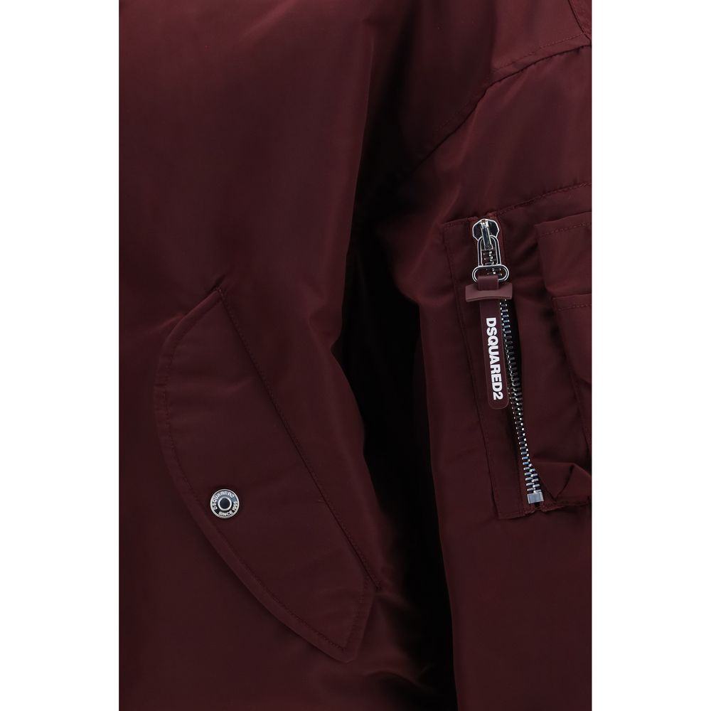 Bordeaux Nylon Bomber