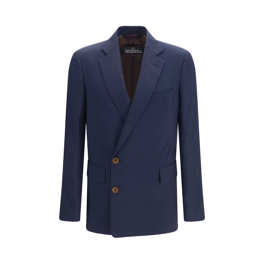 Blue Wool Oves Aries Full-Length Jacket
