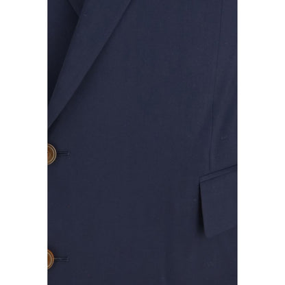 Blue Wool Oves Aries Full-Length Jacket