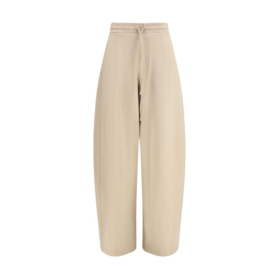 Beige Polyamide Athletic Pants