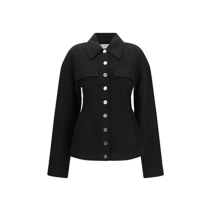 Black Wool Oves Aries Coat