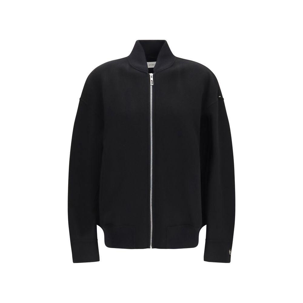 Black Wool Oves Aries Full-Length Jacket