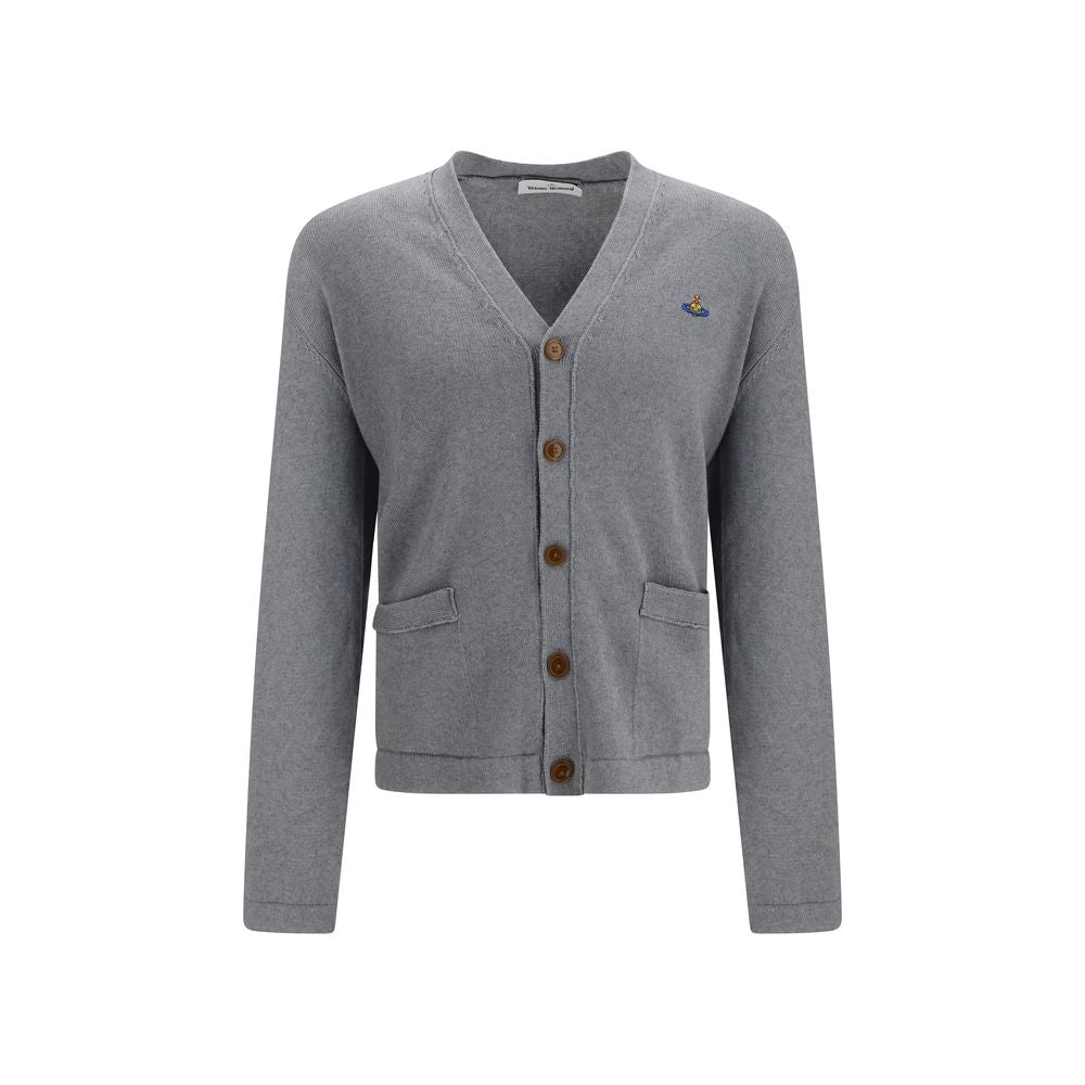 Gray Cotton Cardigan
