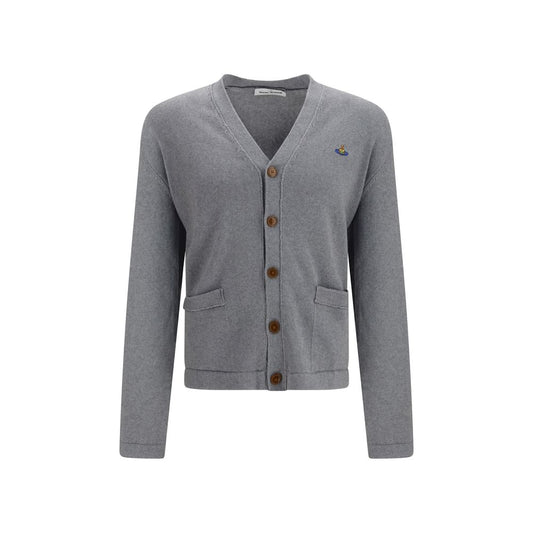 Gray Cotton Cardigan