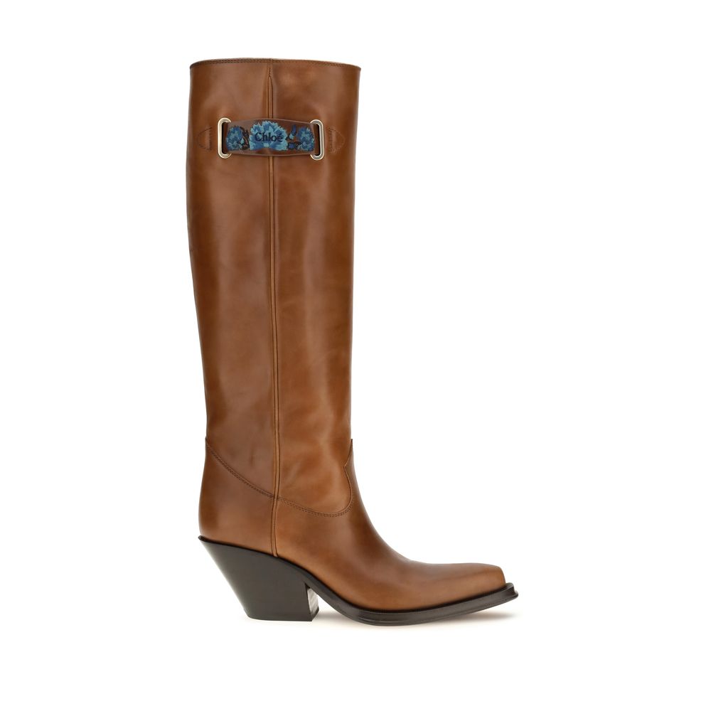 Brown Calf Leather Bos Taurus Over The Knee