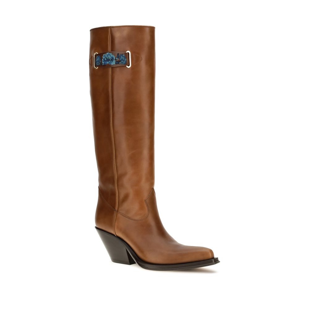 Brown Calf Leather Bos Taurus Over The Knee