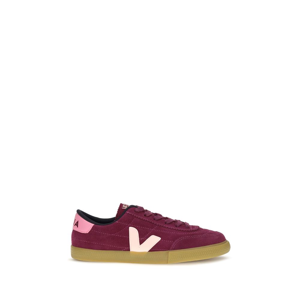Purple Suede Leather Sneakers