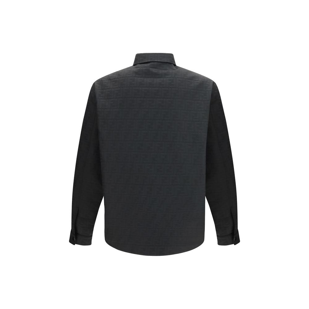Black Polyester Pattern Shirt