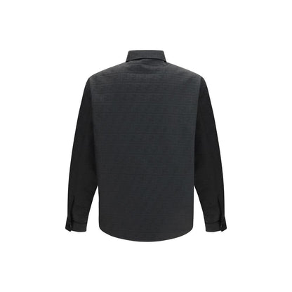 Black Polyester Pattern Shirt