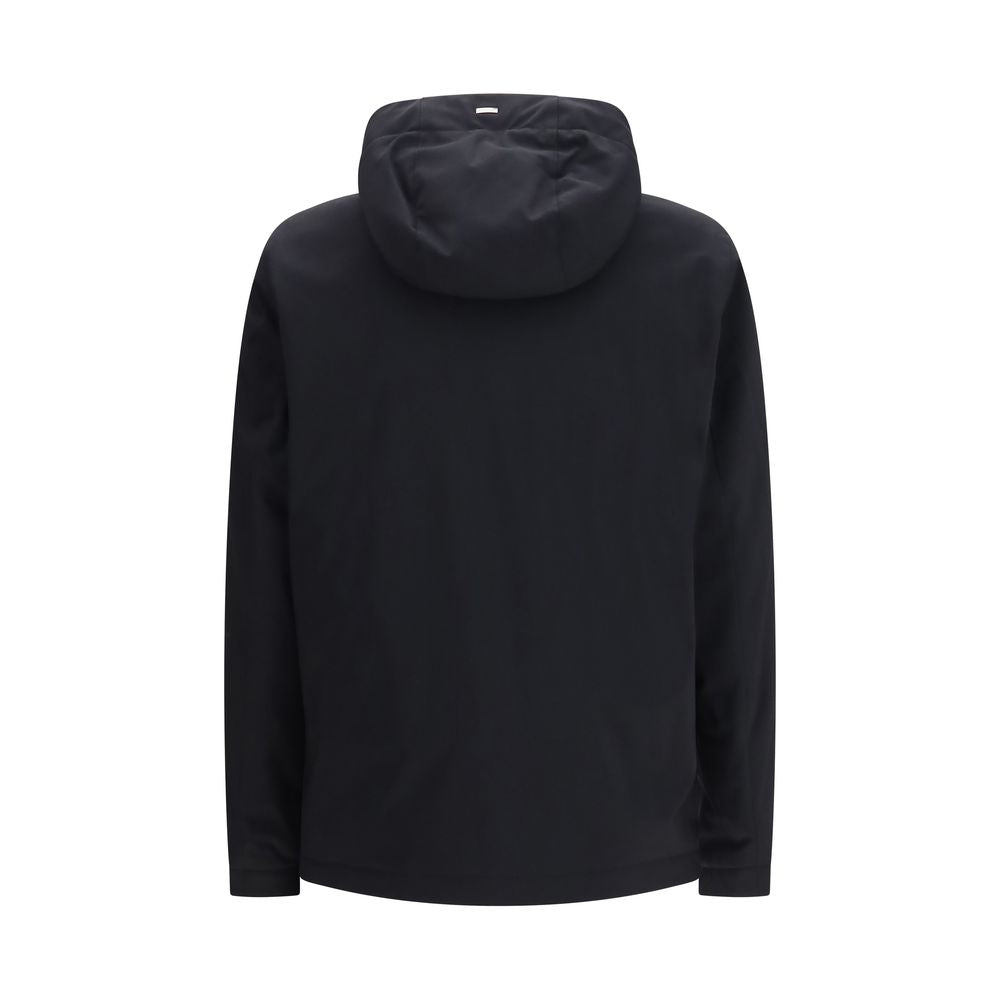 Black Polyester Shell Jacket