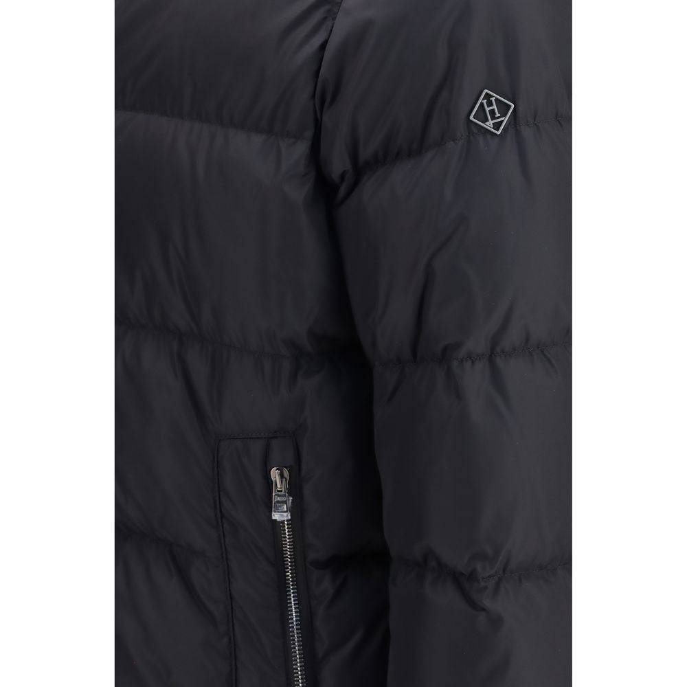 Black Goose Down Shell Jacket