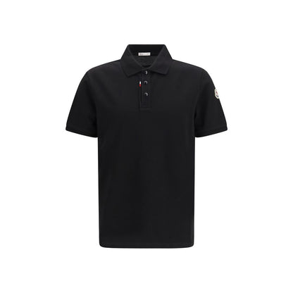 Black Cotton Polo Shirt