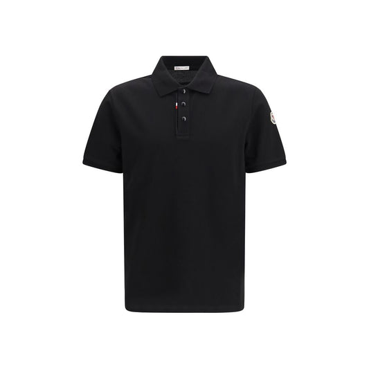 Black Cotton Polo Shirt
