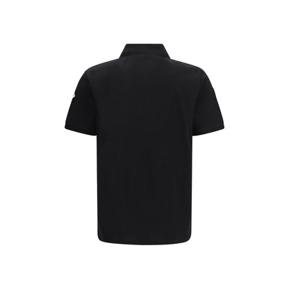 Black Cotton Polo Shirt