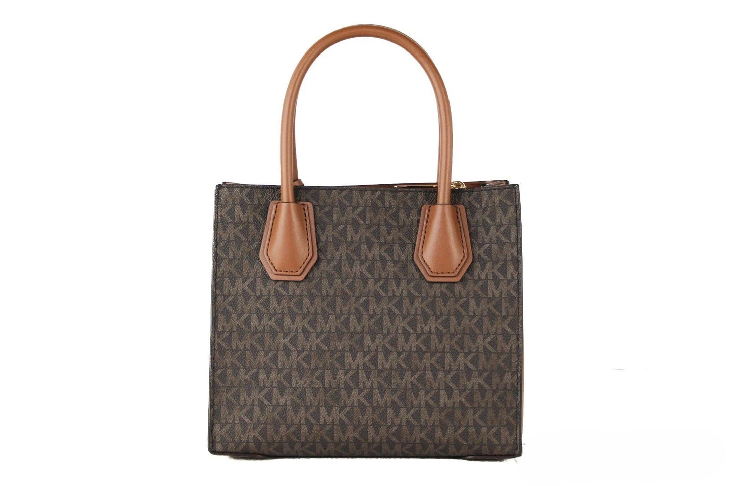 MICHAEL KORS Mercer 35S1GM9M2B Medium Logo And Leather Accordion Crossbody Bag In Brown