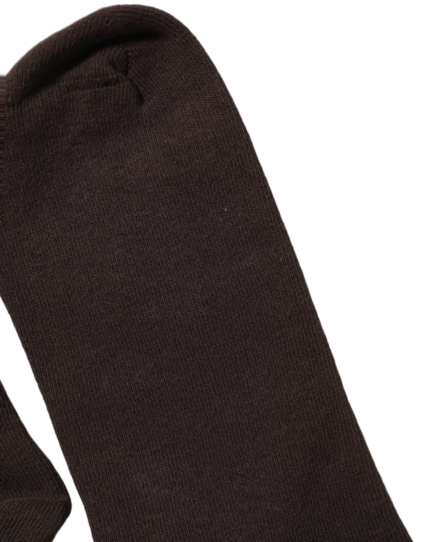 Dark Brown Cotton Over The Calf Accessory Socks