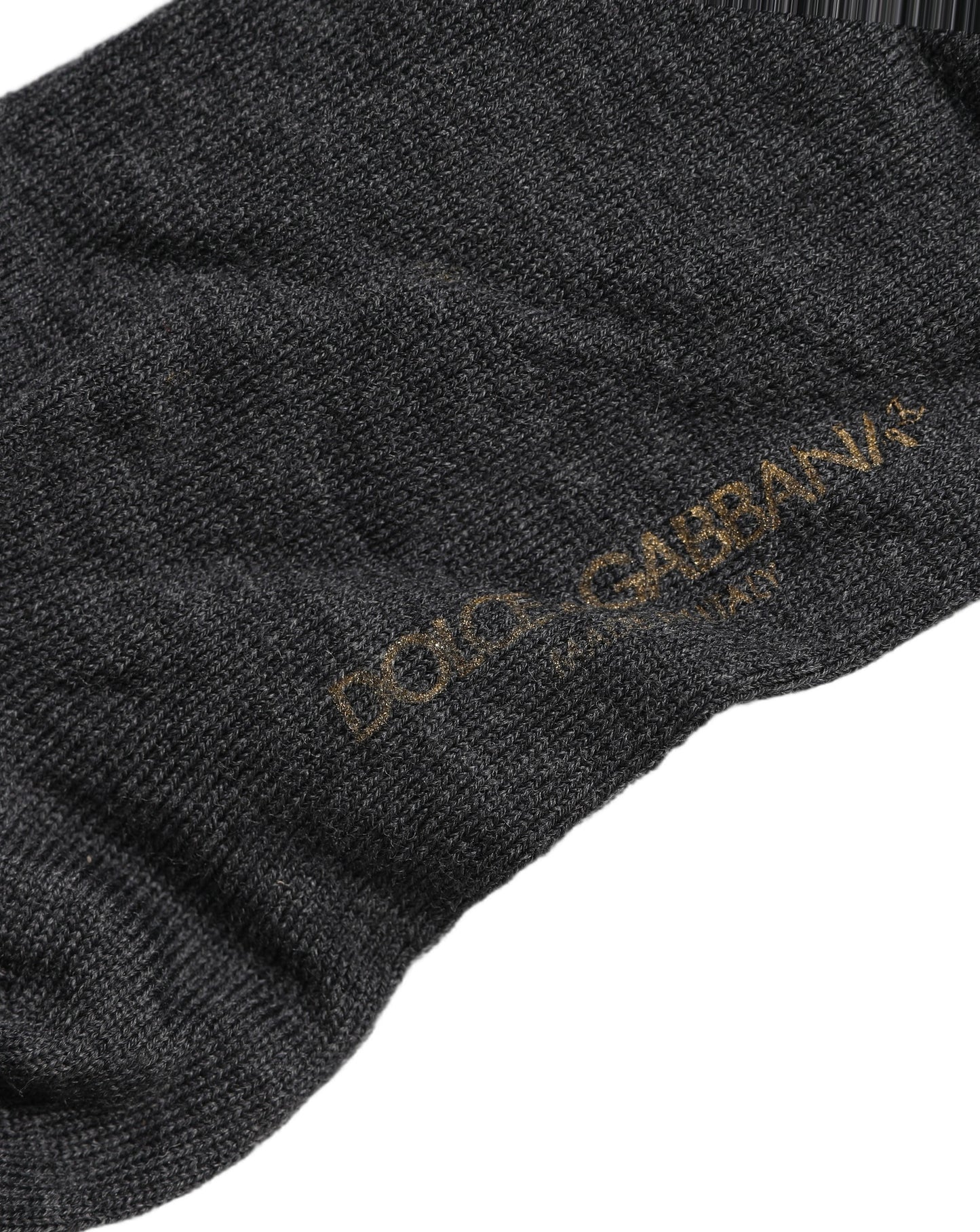 Dark Gray Wool Over The Calf Knee High Accessory Socks
