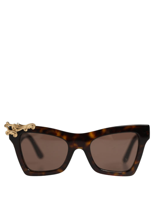 Brown DG4434 Accent Havana Acetate Frame Sunglasses