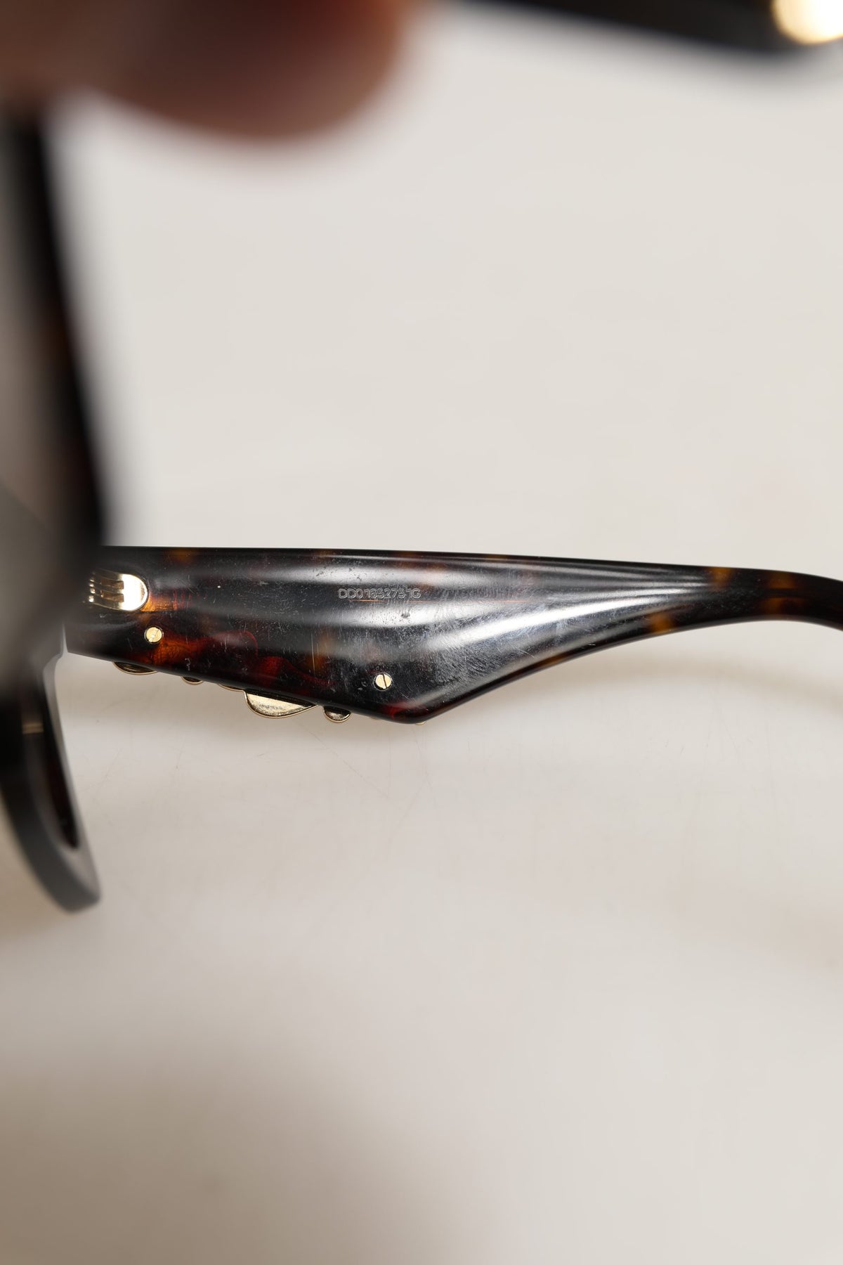 Brown DG4434 Accent Havana Acetate Frame Sunglasses