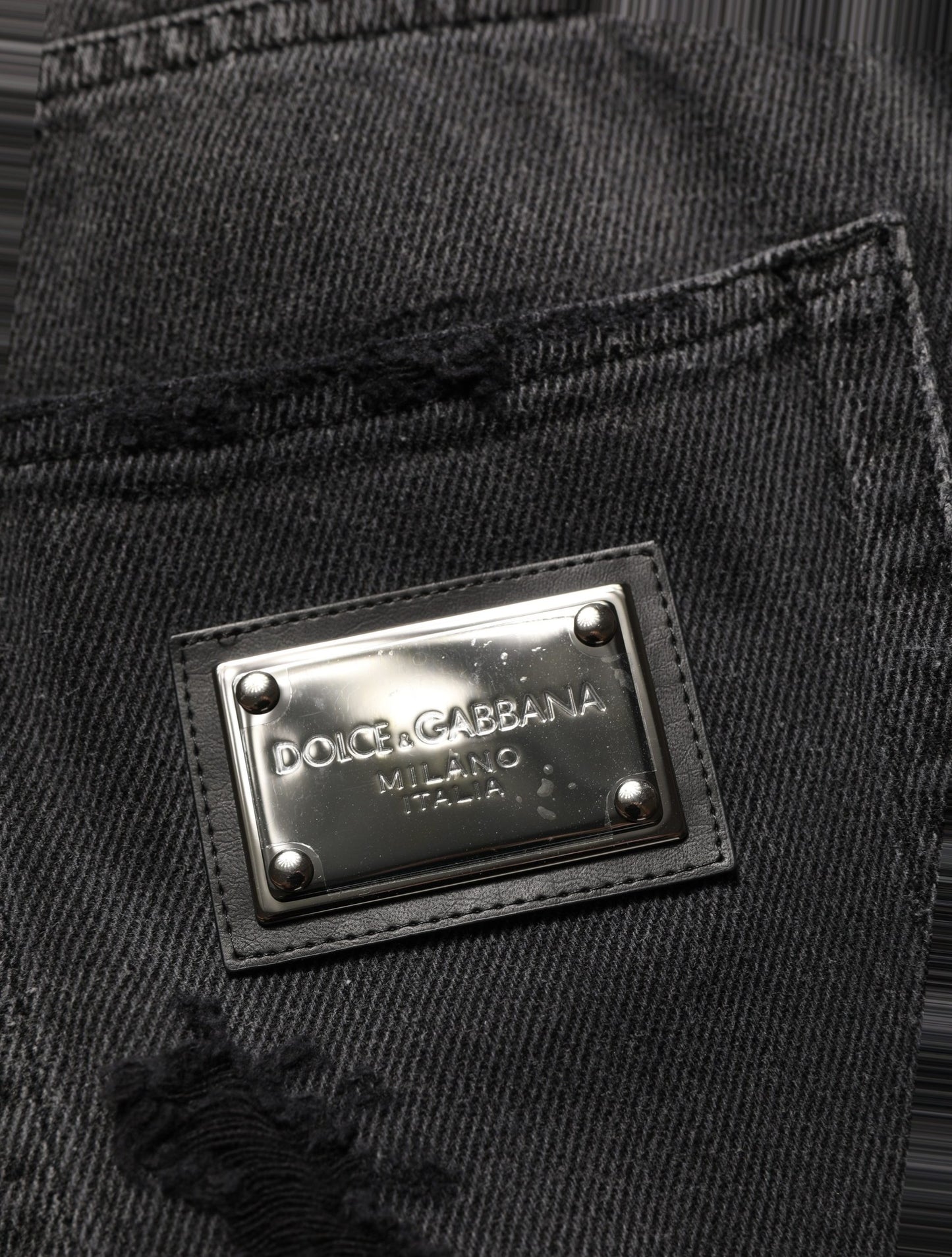 Dark Gray Distressed Oversize Men Denim Jeans