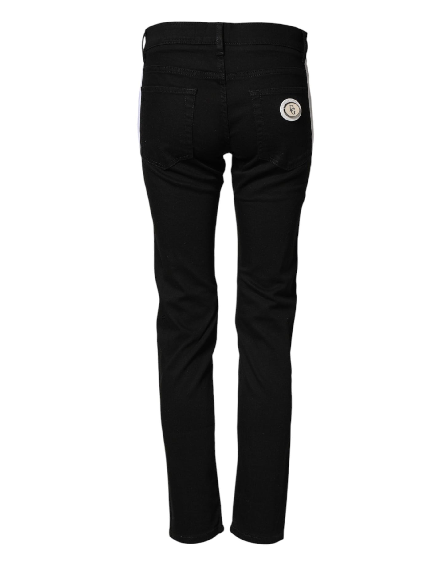 Black Cotton Stretch Skinny Denim Trouser Jeans