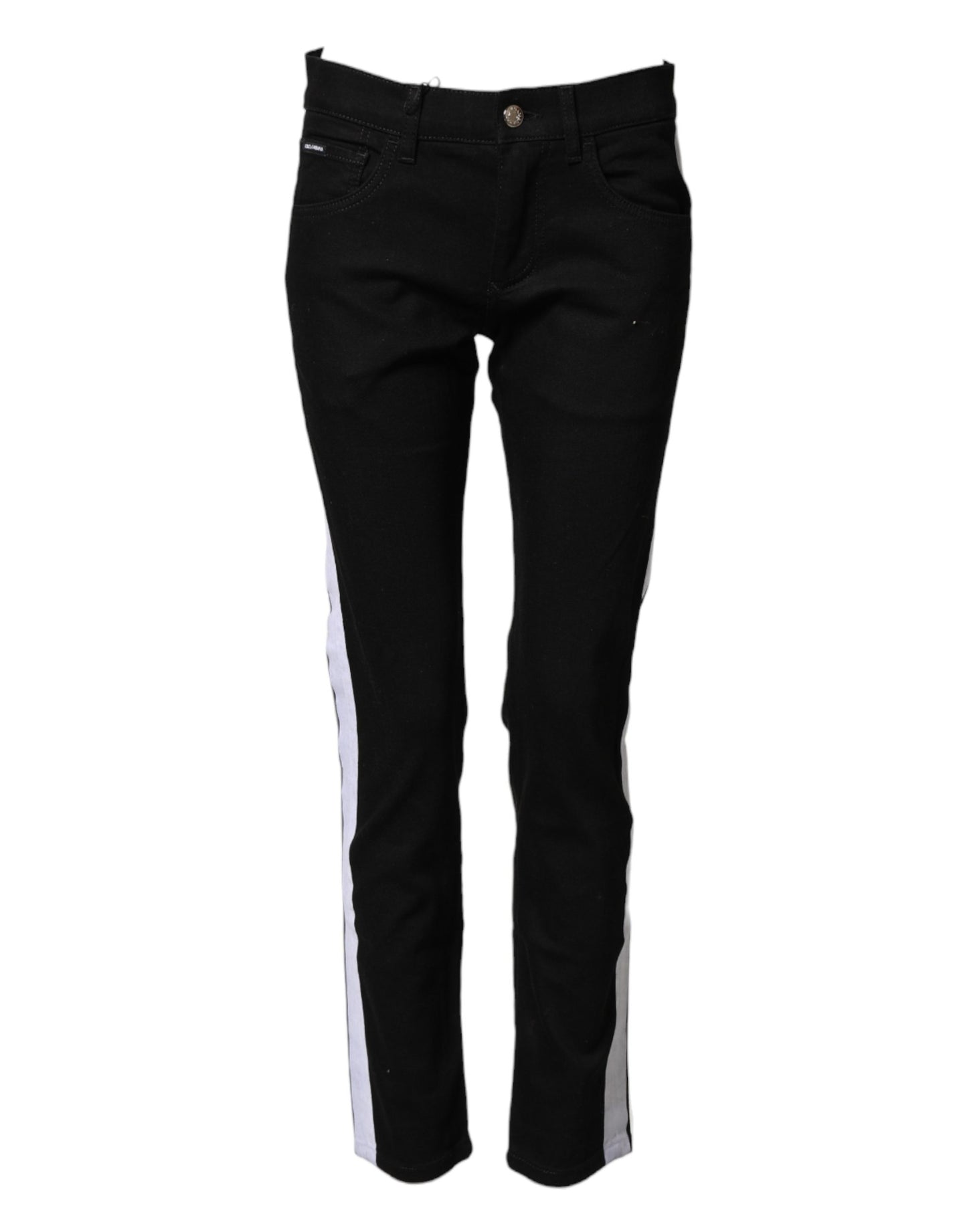 Black Cotton Stretch Skinny Denim Trouser Jeans