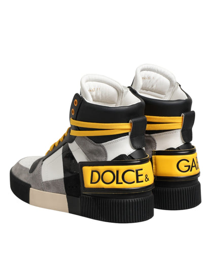 Multicolor Calf High Top Sneakers Shoes