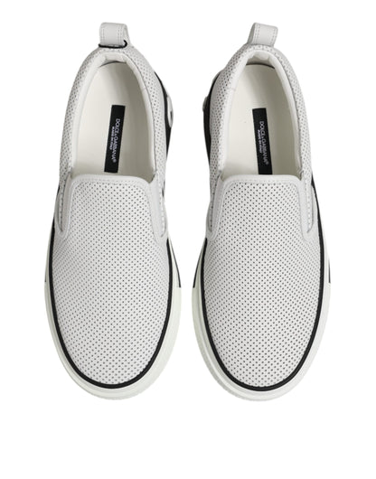 White Perforated Custom 2.Zero Sneakers Shoes