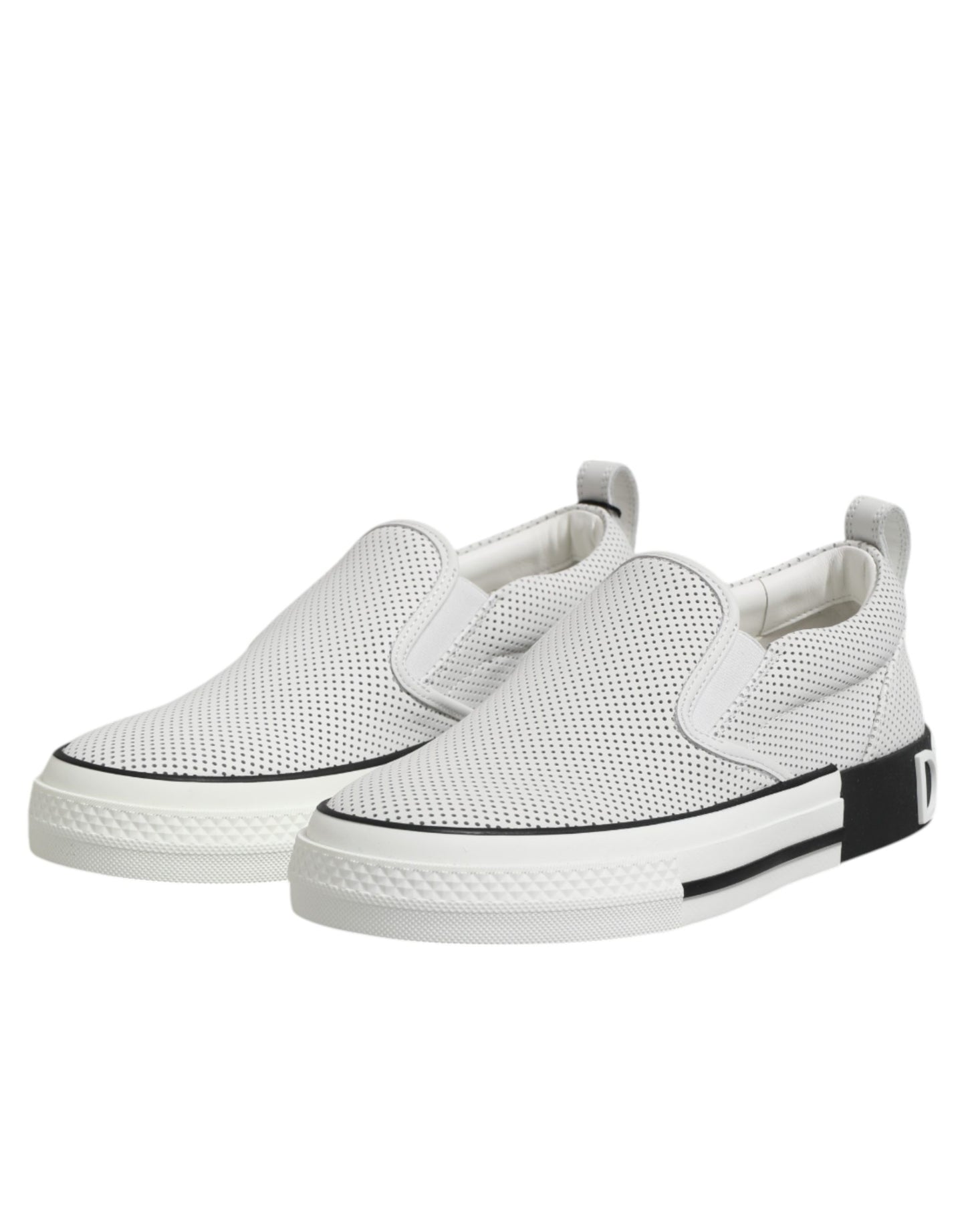 White Perforated Custom 2.Zero Sneakers Shoes