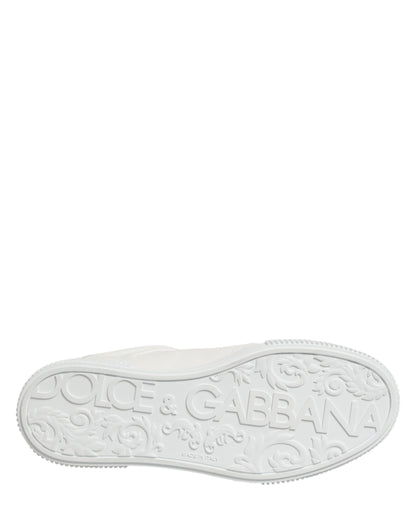 White Miami Leather Low Top Men Sneakers Shoes